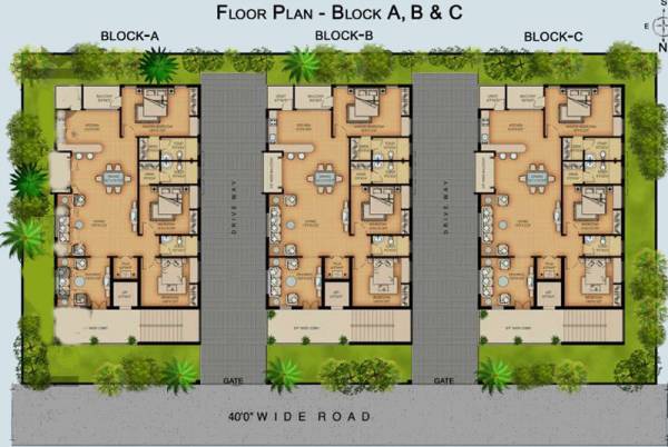  mont-castle Block A Cluster Plan