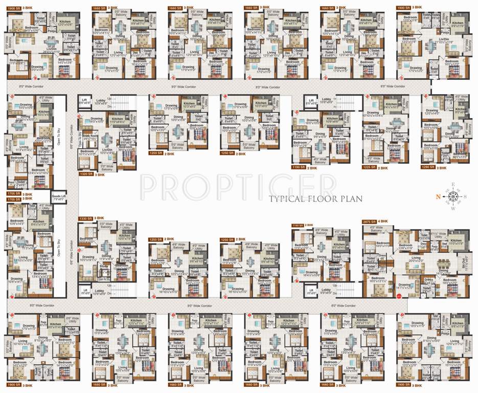  bliss Images for Cluster Plan of Sikhara Bliss