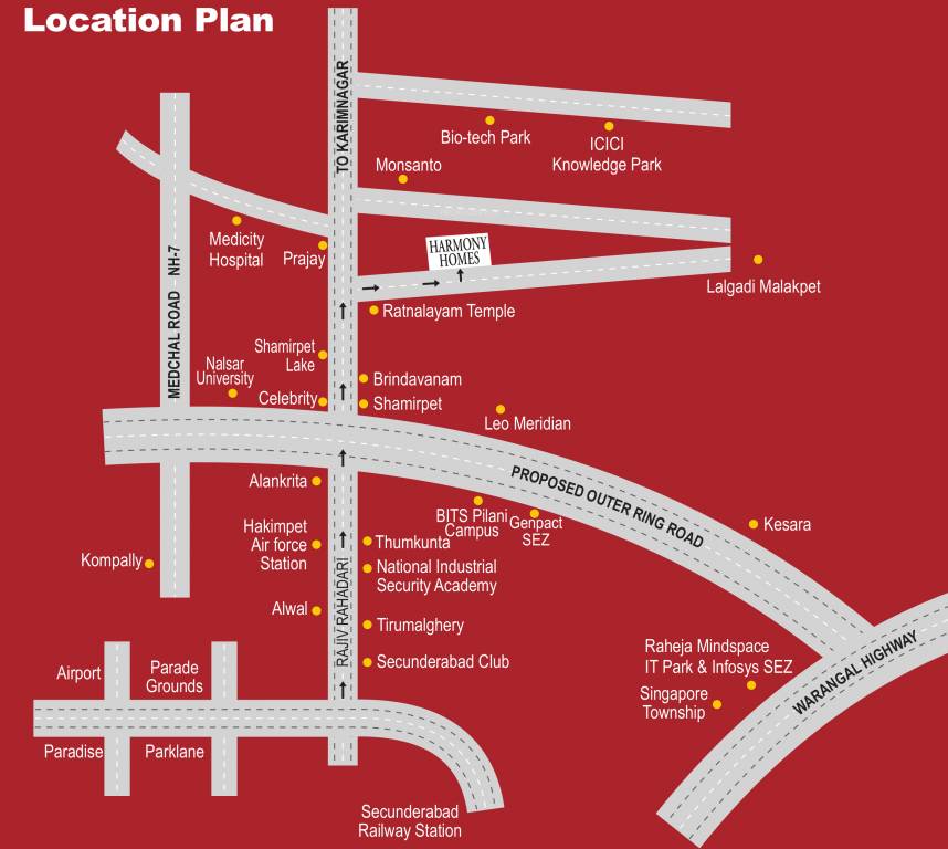 Images for Location Plan of Modi Harmony Homes
