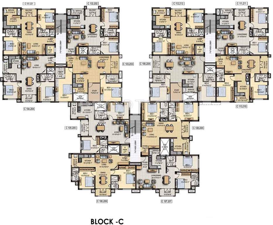 parradise Images for Cluster Plan of Romaa Parradise