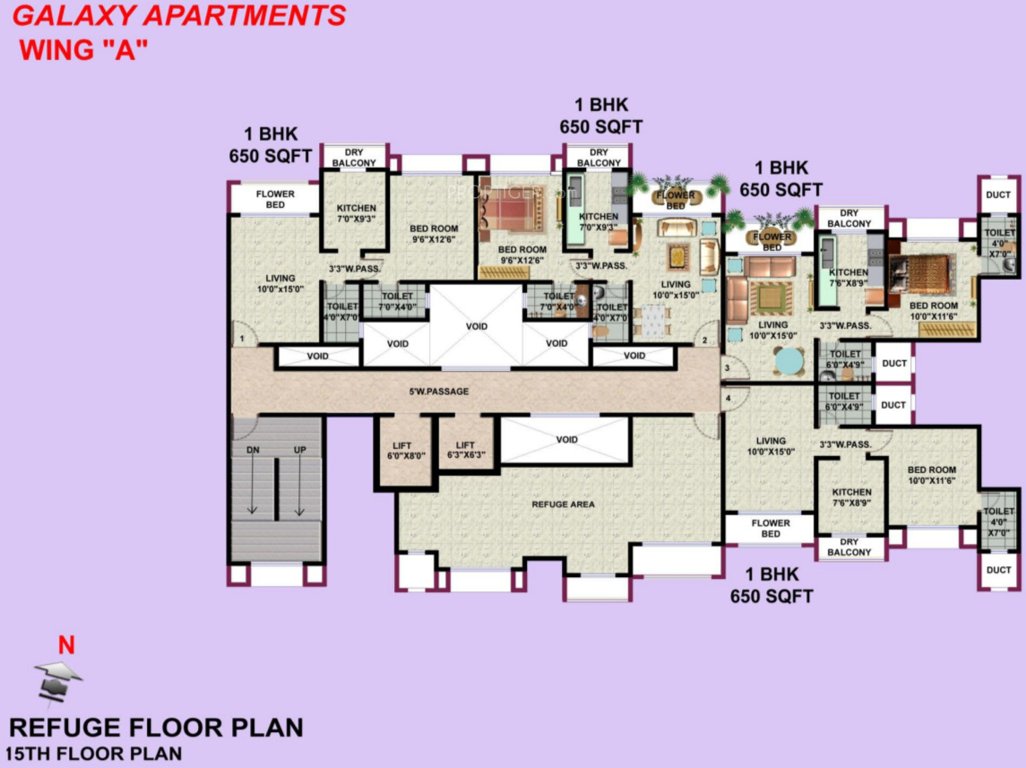Images for Cluster Plan of HDIL Galaxy Apartments