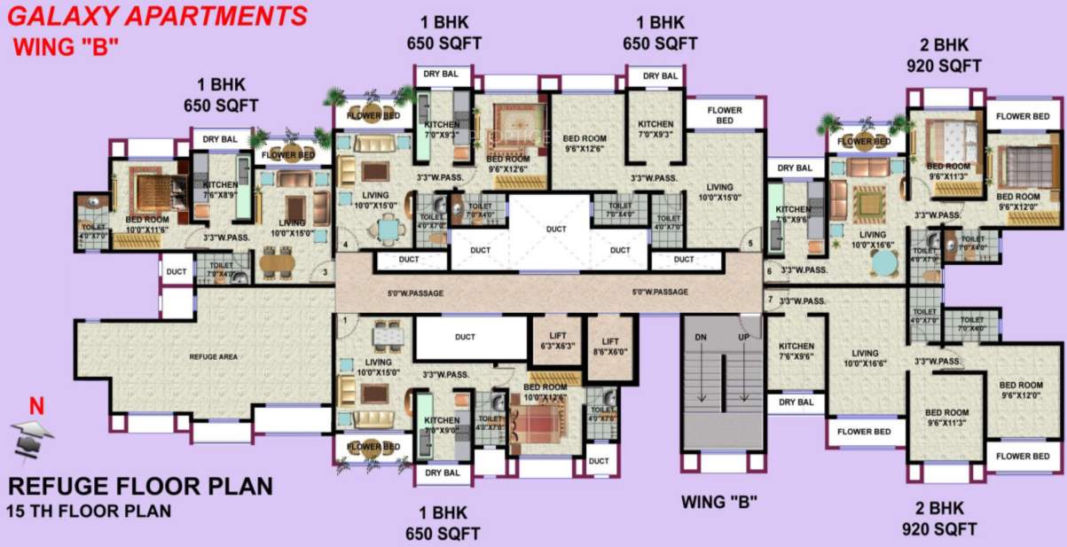 Images for Cluster Plan of HDIL Galaxy Apartments