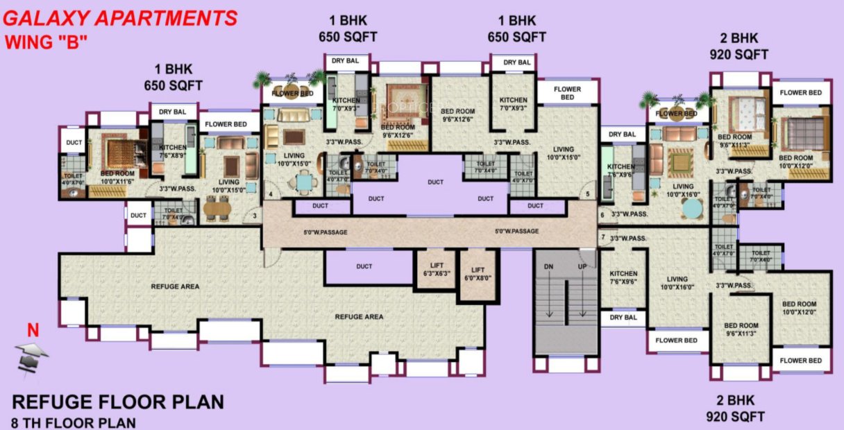 Images for Cluster Plan of HDIL Galaxy Apartments