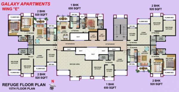 Images for Cluster Plan of HDIL Galaxy Apartments
