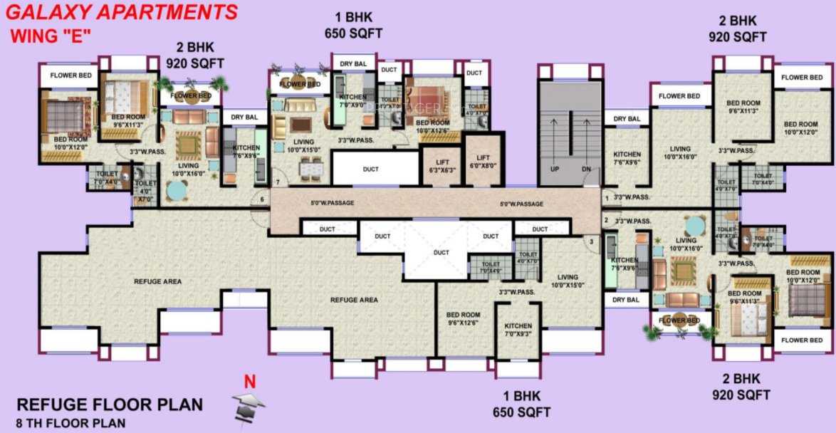 Images for Cluster Plan of HDIL Galaxy Apartments