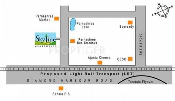 Images for Location Plan of Skyline Group Kolkata Skyline Apartments