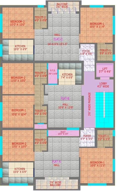 Images for Cluster Plan of CC Bharatham Enclave
