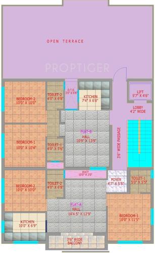 Images for Cluster Plan of CC Bharatham Enclave