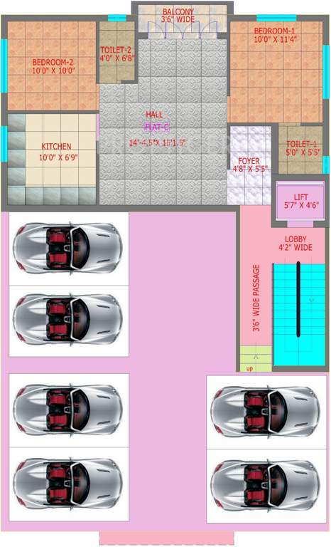 Images for Cluster Plan of CC Bharatham Enclave