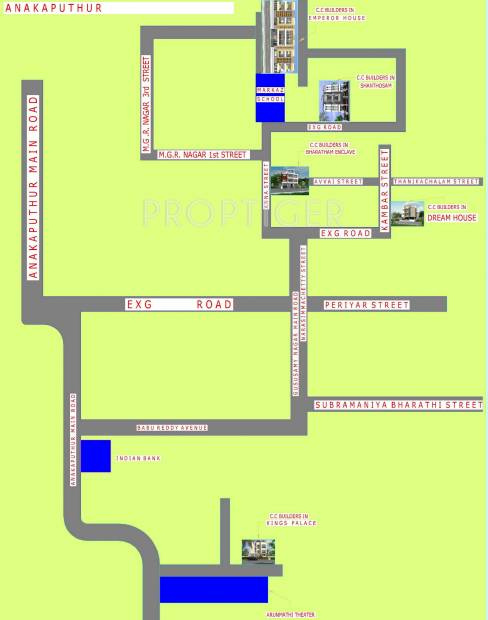 Images for Location Plan of CC Bharatham Enclave