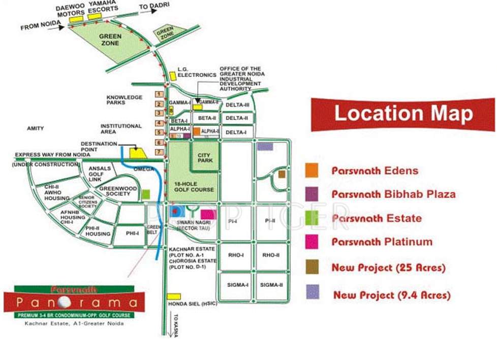  panorama Images for Location Plan of Parsvnath Panorama