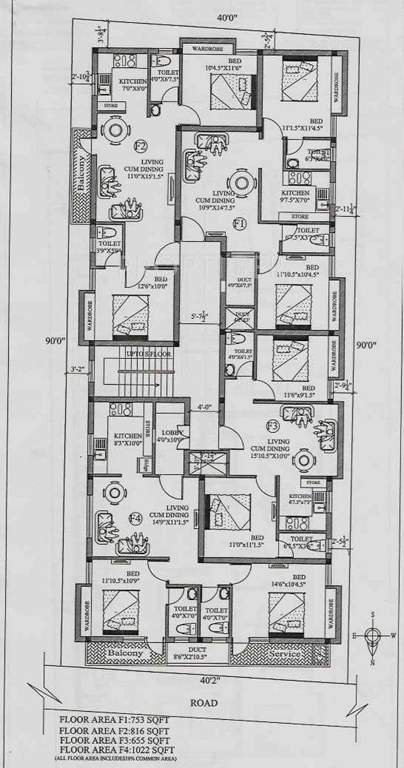 Images for Cluster Plan of Sri Rachana Apartment