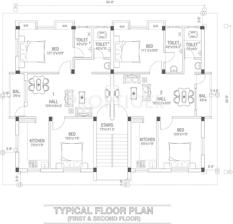 aj developers sunshine Sunshine Cluster Plan from 1st to 2nd Floor