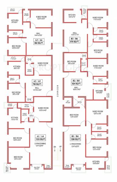 Antony Associates Der Haus First Floor Cluster Plan