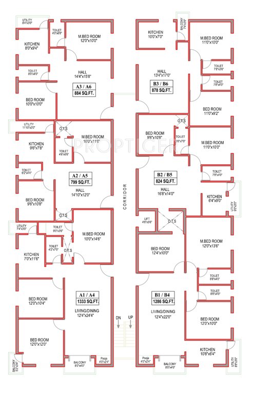 Antony Associates Der Haus First Floor Cluster Plan