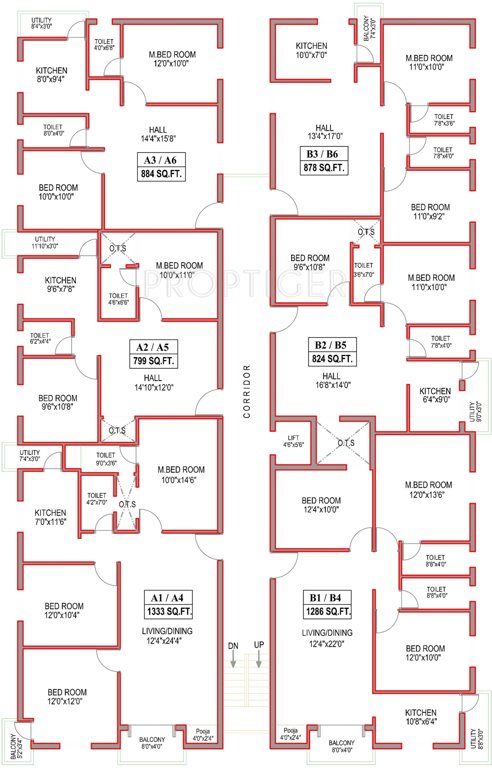 Antony Associates Der Haus Second Floor Cluster Plan