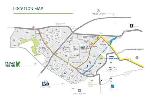  irene Images for Location Plan of Paras Irene