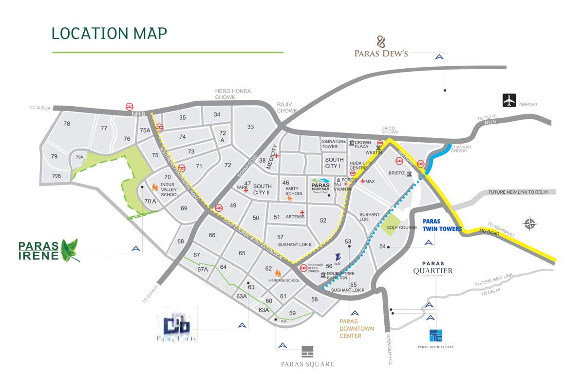irene Images for Location Plan of Paras Irene