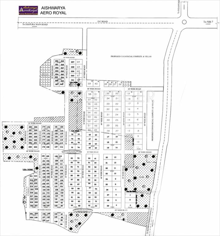 aishwarya homes aero royal Layout Plan