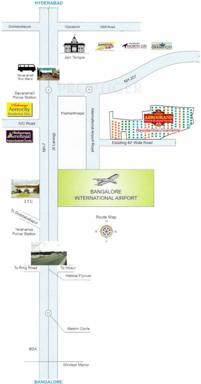 aishwarya homes aero royal Location Plan