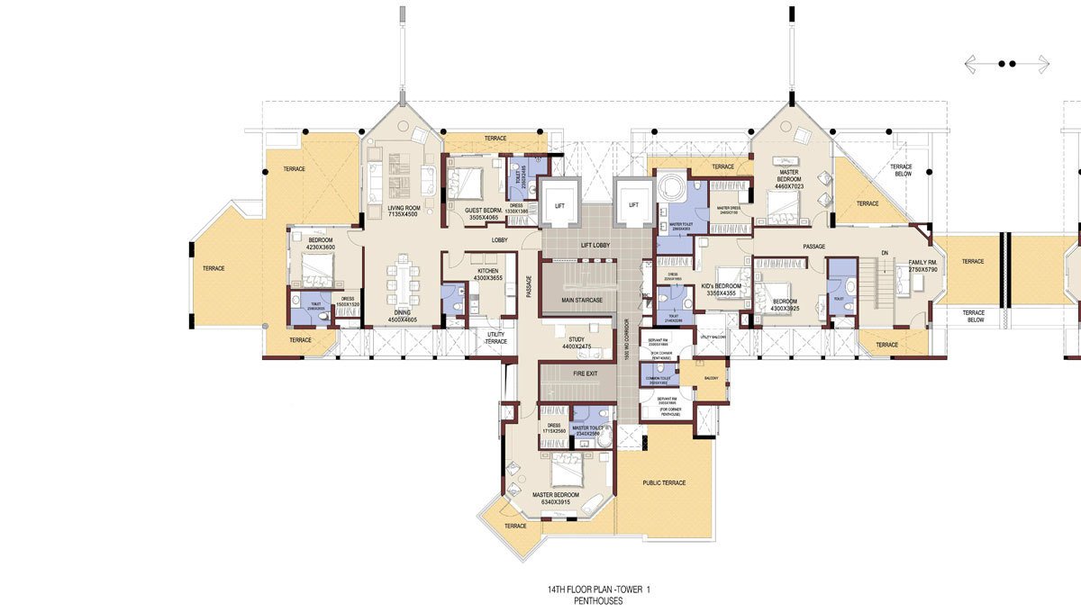 sea court Tower 1, 14th Floor