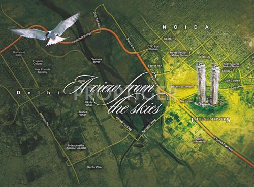  celeste-towers Images for Location Plan of Assotech Celeste Towers