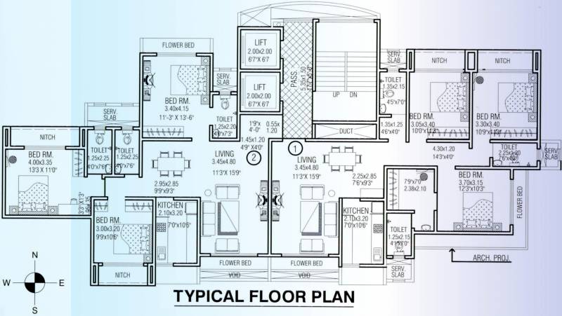 Images for Cluster Plan of Ajmera Krishna Apartment