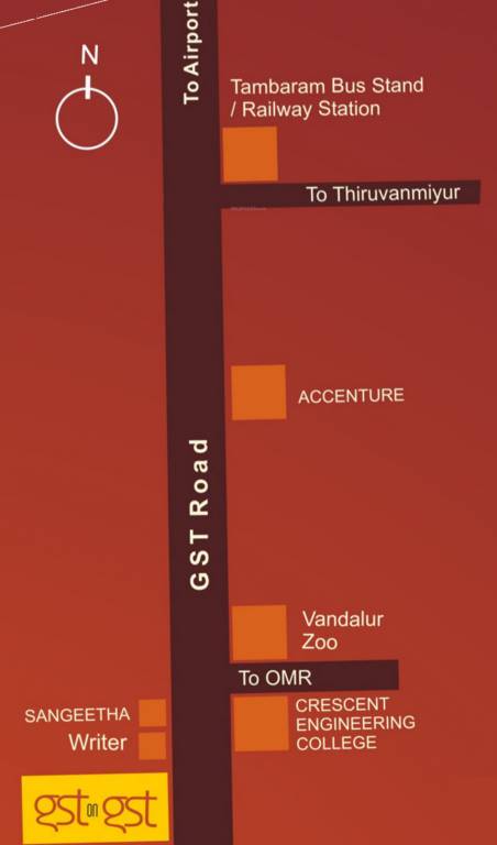 Images for Location Plan of JBM Grand Southern Towers On GST