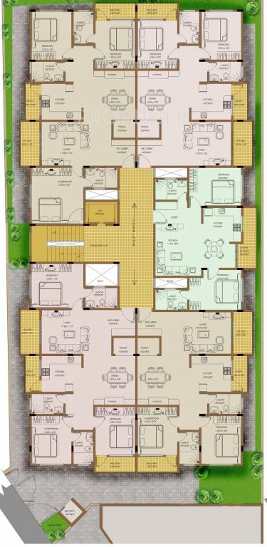 cedar Cedar Cluster Plan for Typical Floor