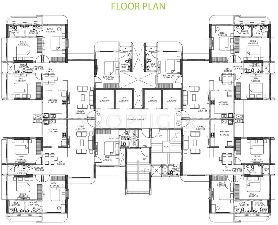 Images for Cluster Plan of Thakur Jewel Tower
