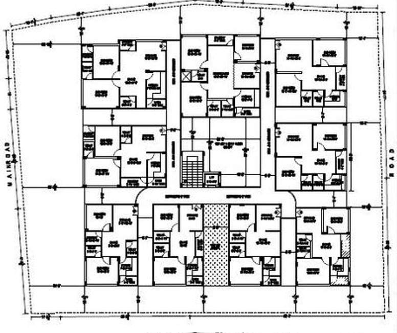 namishree infrastructure chandralok heights Chandralok Heights Cluster Plan for Typical Floor