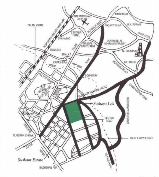 Location Plan sushant-estate Location Plan