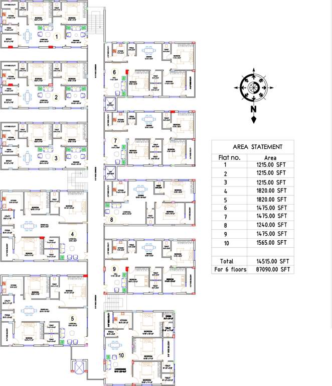  bharathi Images for Cluster Plan of Lahari Bharathi