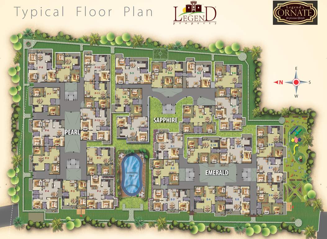  ornate Images for Cluster Plan of Legend Ornate