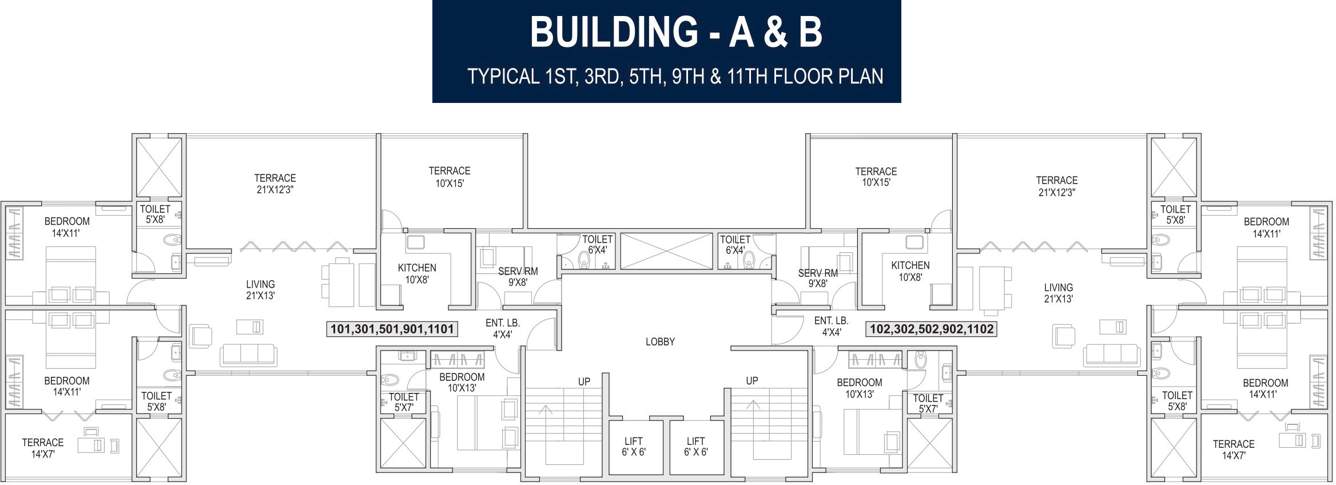 Images for Cluster Plan of Simran Lyra Apartment