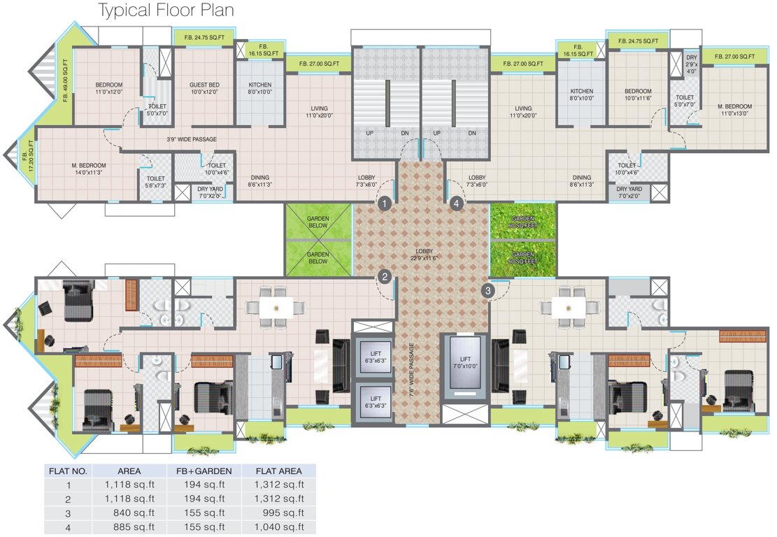 Images for Cluster Plan of Nandivardhan Oasis Sapphire