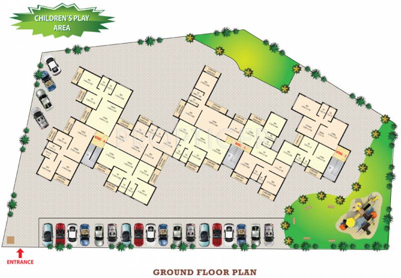 Images for Cluster Plan of Space India Builders and Developers Om Sai Enclave