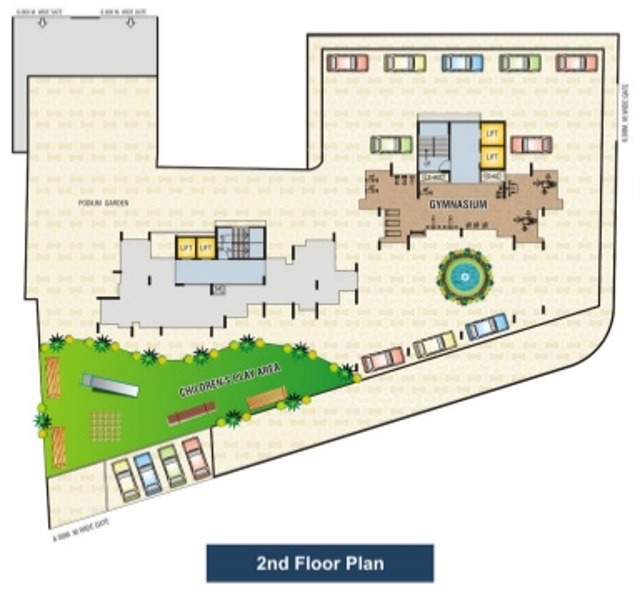marvels group shanti heights Wing A & B Cluster Plan for 2nd Floor