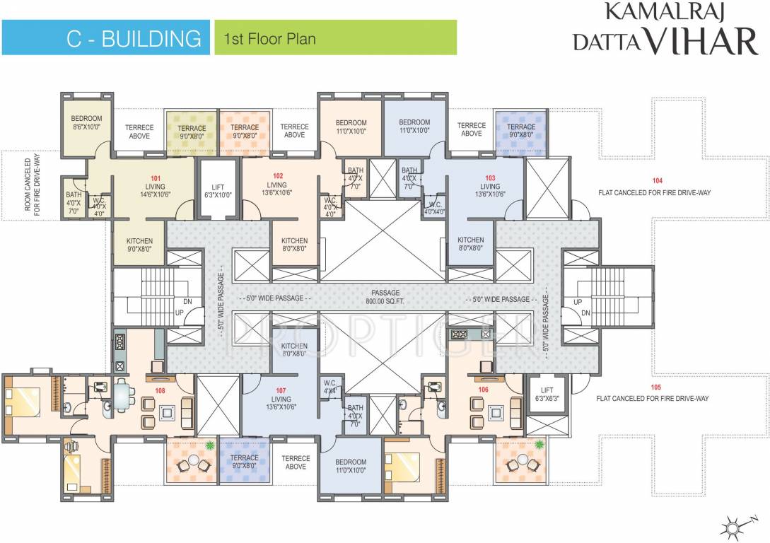 Images for Cluster Plan of Kamalraj Datta Vihar