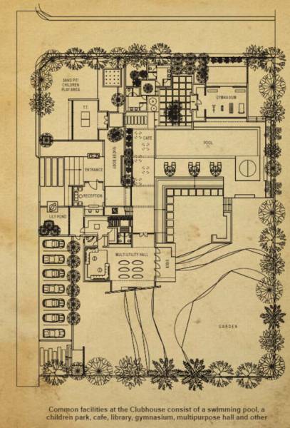 Cluster Plan Amenities view woods Cluster Plan Amenities view