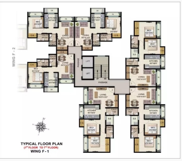  residency-park Building Wing G1 Cluster Plan