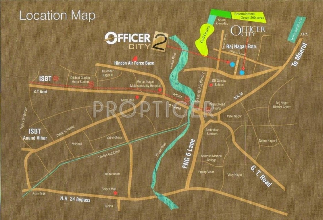  officer city 2 Location Plan