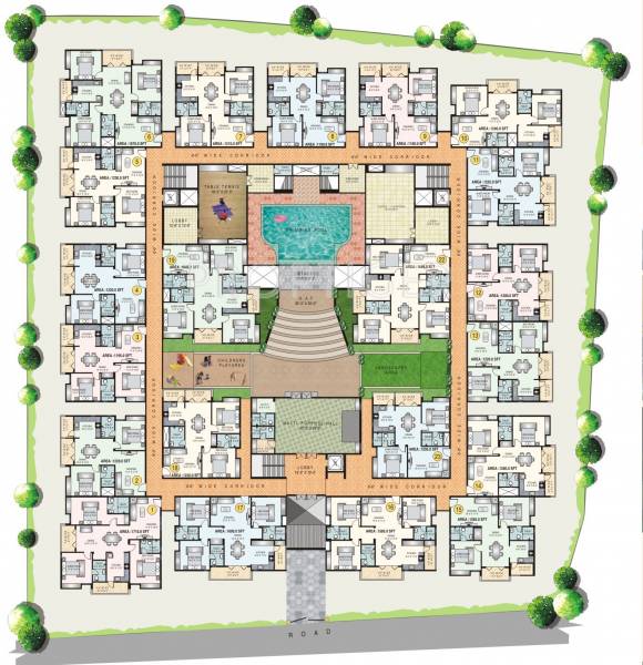 Heights Cluster Plan for Ground Floor keerthi-constructions heights Heights Cluster Plan for Ground Floor
