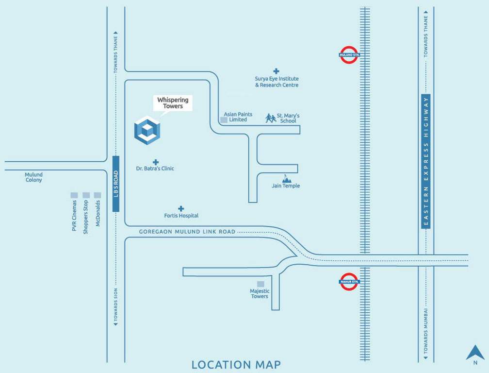  whispering towers Images for Location Plan of HDIL Whispering Towers
