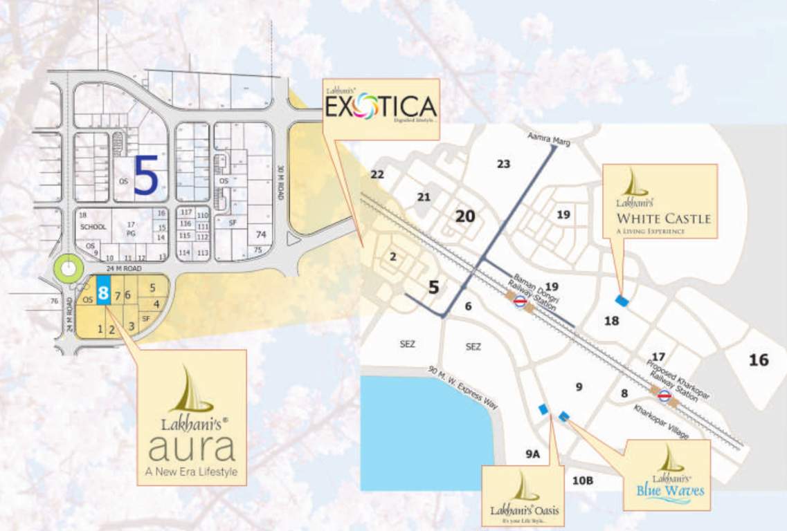  aura Images for Location Plan of Lakhani Aura