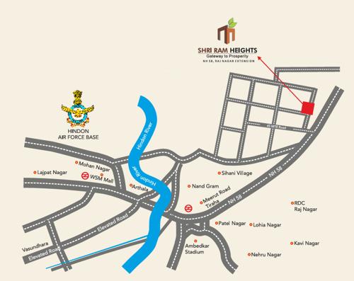  heights Images for Location Plan of Shriram Shri Ram Heights