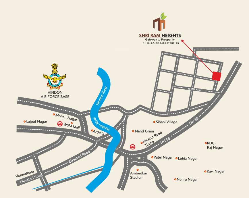  heights Images for Location Plan of Shriram Shri Ram Heights