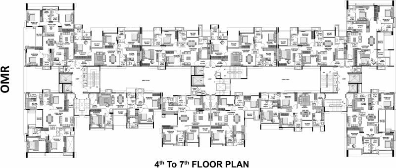 3, 4 BHK Cluster Plan Image Adroit Urban Developers