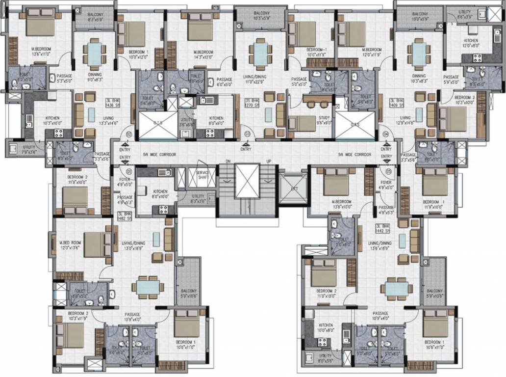 district s Block A1 Cluster Plan