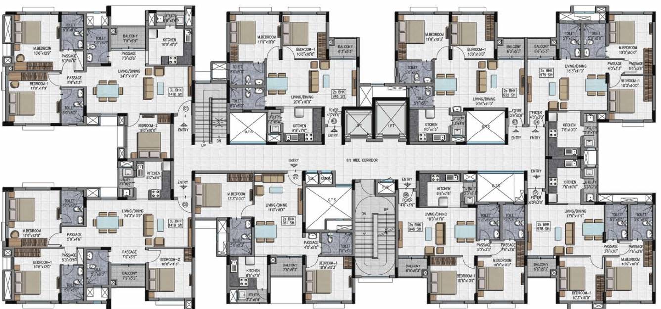 district s Block A1 Cluster Plan